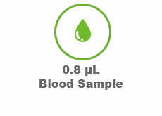 0.8 micro liter Blood Sample!